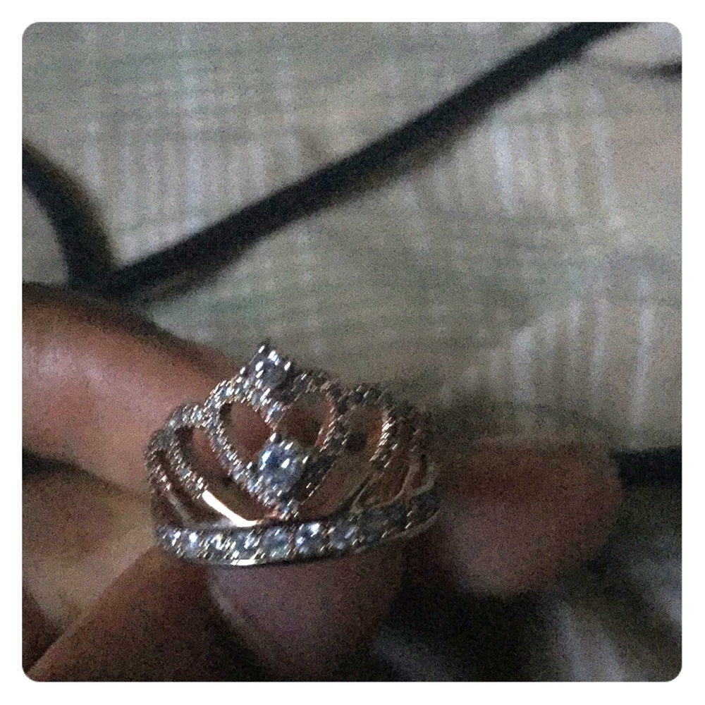 A rose gold ring